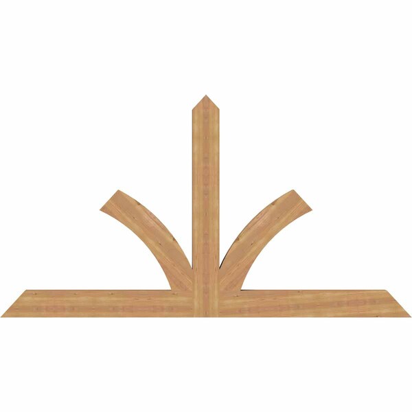 Ekena Millwork Richland Timber Gable Bracket, Western Red Cedar, 84"W x 45"H x 3 1/2"D x 5 1/2"F, 13/12 Pitch GBW084X45X0406RIC00SWR - main